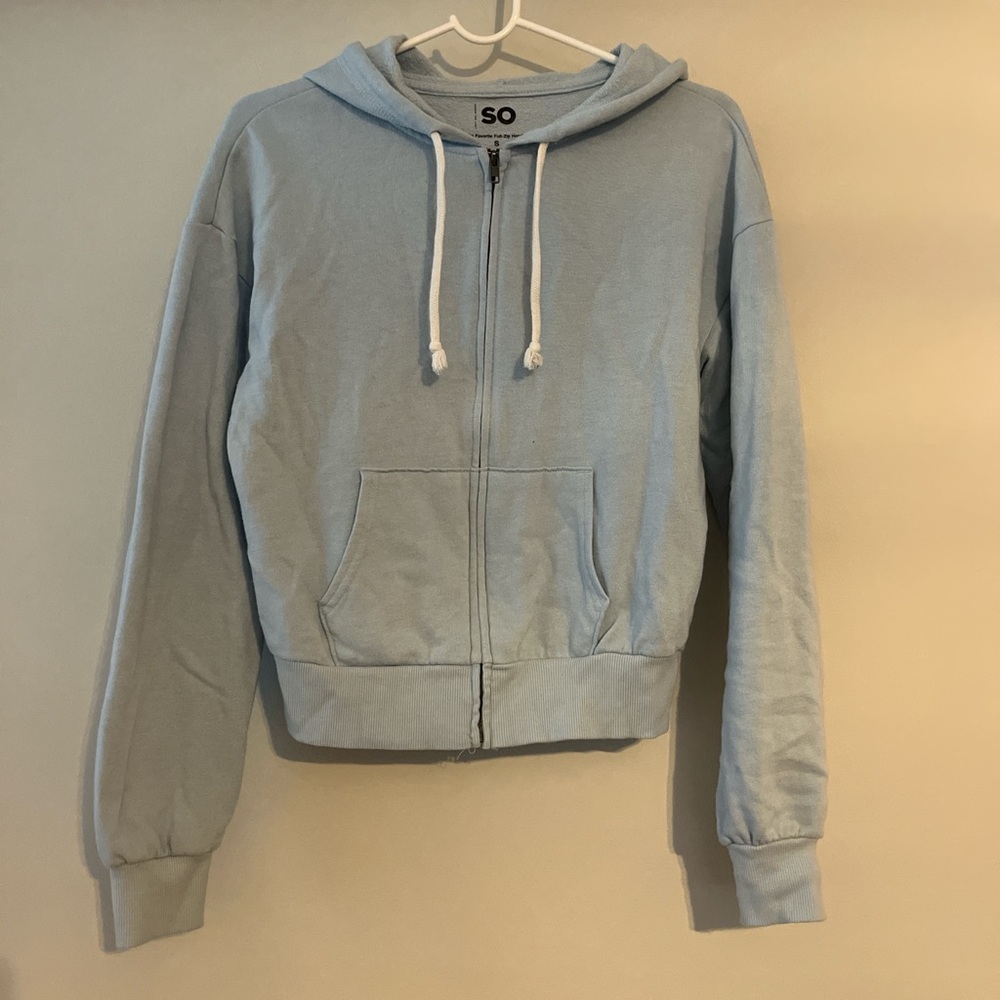 SO Sky Blue Full-Zip Hoodie
